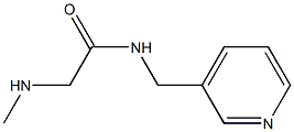 2-(methylamino)-N-(pyridin-3-ylmethyl)acetamide Struktur