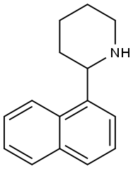 2-(naphthalen-1-yl)piperidine Struktur