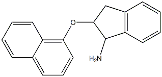 2-(naphthalen-1-yloxy)-2,3-dihydro-1H-inden-1-amine Struktur