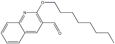 2-(octyloxy)quinoline-3-carbaldehyde Struktur