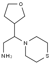 2-(oxolan-3-yl)-2-(thiomorpholin-4-yl)ethan-1-amine Struktur