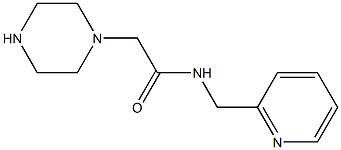 2-(piperazin-1-yl)-N-(pyridin-2-ylmethyl)acetamide Struktur