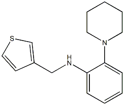 2-(piperidin-1-yl)-N-(thiophen-3-ylmethyl)aniline Struktur