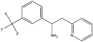 2-(pyridin-2-yl)-1-[3-(trifluoromethyl)phenyl]ethan-1-amine Struktur