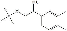 2-(tert-butoxy)-1-(3,4-dimethylphenyl)ethan-1-amine Struktur