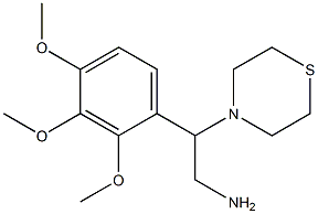 2-(thiomorpholin-4-yl)-2-(2,3,4-trimethoxyphenyl)ethan-1-amine Struktur