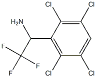 2,2,2-trifluoro-1-(2,3,5,6-tetrachlorophenyl)ethan-1-amine Struktur