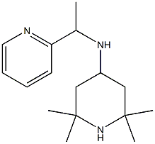 2,2,6,6-tetramethyl-N-[1-(pyridin-2-yl)ethyl]piperidin-4-amine Struktur