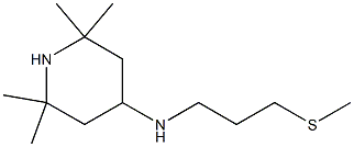 2,2,6,6-tetramethyl-N-[3-(methylsulfanyl)propyl]piperidin-4-amine Struktur