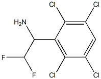 2,2-difluoro-1-(2,3,5,6-tetrachlorophenyl)ethan-1-amine Struktur