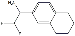 2,2-difluoro-1-(5,6,7,8-tetrahydronaphthalen-2-yl)ethan-1-amine Struktur