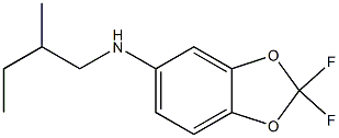 2,2-difluoro-N-(2-methylbutyl)-2H-1,3-benzodioxol-5-amine Struktur