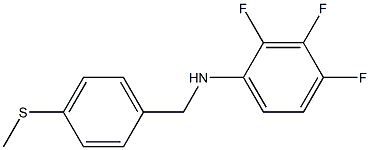 2,3,4-trifluoro-N-{[4-(methylsulfanyl)phenyl]methyl}aniline Struktur