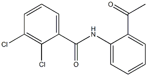 2,3-dichloro-N-(2-acetylphenyl)benzamide Struktur