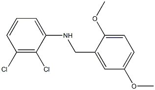 2,3-dichloro-N-[(2,5-dimethoxyphenyl)methyl]aniline Struktur