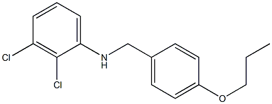 2,3-dichloro-N-[(4-propoxyphenyl)methyl]aniline Struktur