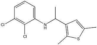 2,3-dichloro-N-[1-(2,5-dimethylthiophen-3-yl)ethyl]aniline Struktur