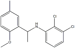 2,3-dichloro-N-[1-(2-methoxy-5-methylphenyl)ethyl]aniline Struktur