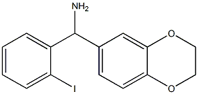 2,3-dihydro-1,4-benzodioxin-6-yl(2-iodophenyl)methanamine Struktur