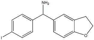 2,3-dihydro-1-benzofuran-5-yl(4-iodophenyl)methanamine Struktur