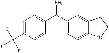 2,3-dihydro-1-benzofuran-5-yl[4-(trifluoromethyl)phenyl]methanamine Struktur