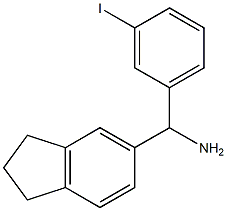 2,3-dihydro-1H-inden-5-yl(3-iodophenyl)methanamine Struktur