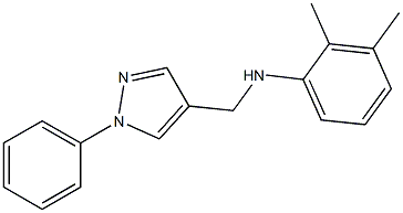 2,3-dimethyl-N-[(1-phenyl-1H-pyrazol-4-yl)methyl]aniline Struktur