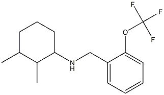 2,3-dimethyl-N-{[2-(trifluoromethoxy)phenyl]methyl}cyclohexan-1-amine Struktur