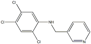 2,4,5-trichloro-N-(pyridin-3-ylmethyl)aniline Struktur