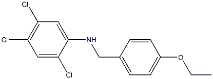 2,4,5-trichloro-N-[(4-ethoxyphenyl)methyl]aniline Struktur