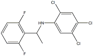 2,4,5-trichloro-N-[1-(2,6-difluorophenyl)ethyl]aniline Struktur