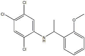 2,4,5-trichloro-N-[1-(2-methoxyphenyl)ethyl]aniline Struktur