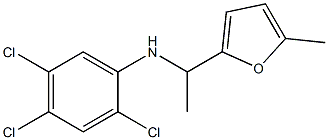 2,4,5-trichloro-N-[1-(5-methylfuran-2-yl)ethyl]aniline Struktur