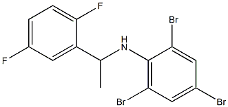 2,4,6-tribromo-N-[1-(2,5-difluorophenyl)ethyl]aniline Struktur