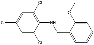 2,4,6-trichloro-N-[(2-methoxyphenyl)methyl]aniline Struktur