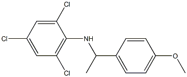 2,4,6-trichloro-N-[1-(4-methoxyphenyl)ethyl]aniline Struktur