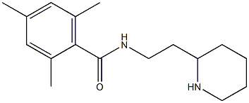 2,4,6-trimethyl-N-(2-piperidin-2-ylethyl)benzamide Struktur