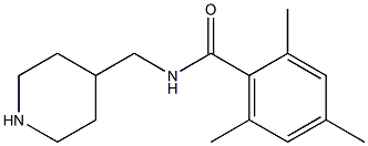 2,4,6-trimethyl-N-(piperidin-4-ylmethyl)benzamide Struktur