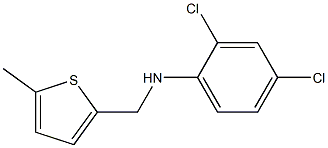 2,4-dichloro-N-[(5-methylthiophen-2-yl)methyl]aniline Struktur