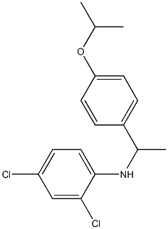 2,4-dichloro-N-{1-[4-(propan-2-yloxy)phenyl]ethyl}aniline Struktur