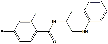 2,4-difluoro-N-(1,2,3,4-tetrahydroquinolin-3-yl)benzamide Struktur