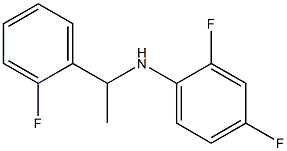 2,4-difluoro-N-[1-(2-fluorophenyl)ethyl]aniline Struktur