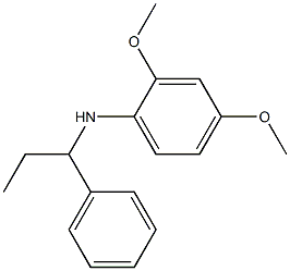 2,4-dimethoxy-N-(1-phenylpropyl)aniline Struktur