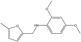 2,4-dimethoxy-N-[(5-methylfuran-2-yl)methyl]aniline Struktur