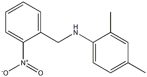 2,4-dimethyl-N-[(2-nitrophenyl)methyl]aniline Struktur