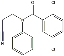 2,5-dichloro-N-(2-cyanoethyl)-N-phenylbenzamide Struktur