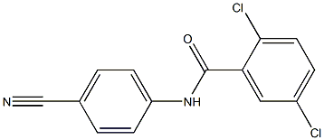 2,5-dichloro-N-(4-cyanophenyl)benzamide Struktur