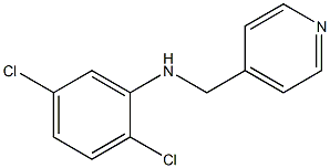 2,5-dichloro-N-(pyridin-4-ylmethyl)aniline Struktur