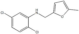 2,5-dichloro-N-[(5-methylfuran-2-yl)methyl]aniline Struktur