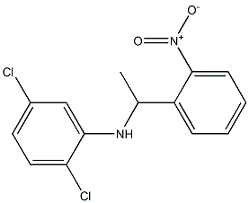 2,5-dichloro-N-[1-(2-nitrophenyl)ethyl]aniline Struktur